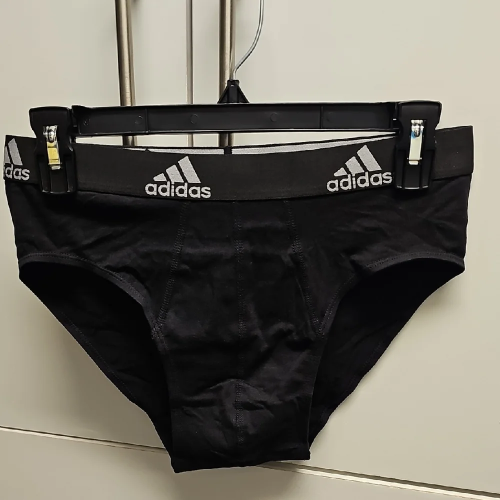 Adidas Black Briefs with Elastic Waistband - Picture 1 of 1